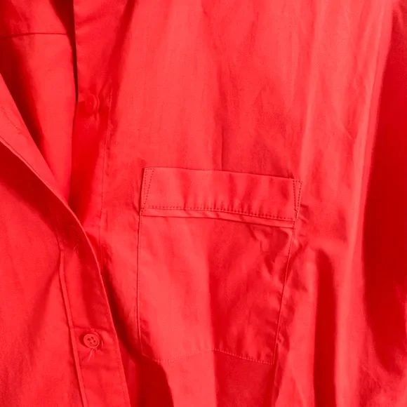 Coral J. Crew Collections Feather Button Down - Picture 6 of 7